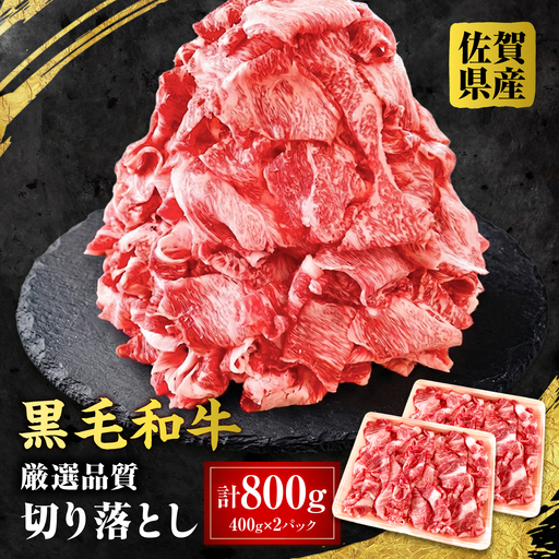 佐賀県産 黒毛和牛 切り落とし 800g 吉野ケ里町 / 株式会社一[FEA002]