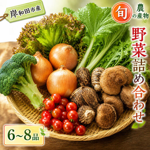 野菜詰合せ 旬の野菜セット産地直送 大阪府産 野菜詰合せ[6〜8品]
