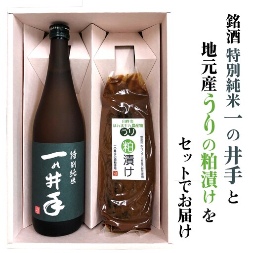 特別純米酒一の井手と久家本店の酒粕で漬けたうりの粕漬けセット