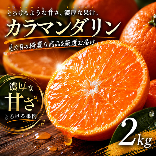 [2027年4月上旬頃から順次発送]カラマンダリン 家庭用 2kg | みかん 蜜柑 mikan 柑橘 果物 愛媛のみかん くだもの 贈答 フルーツ ご家庭用 数量限定 愛媛県産 ミカン 愛媛県 松山市 