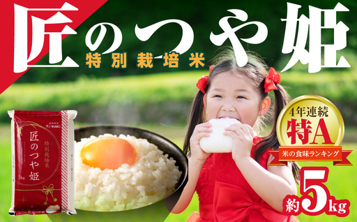 【令和７年産】特別栽培米匠のつや姫」５ｋｇ 【058_1859】