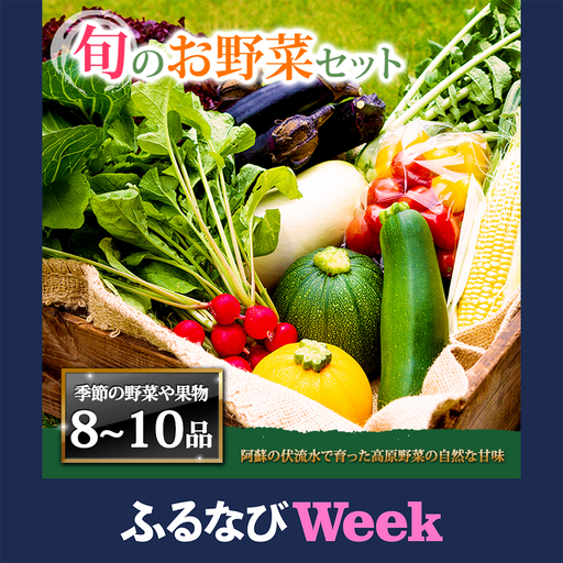 [ふるなびWEEK対象][畑から直送]季節のお野菜セット Lサイズ(8〜10品)