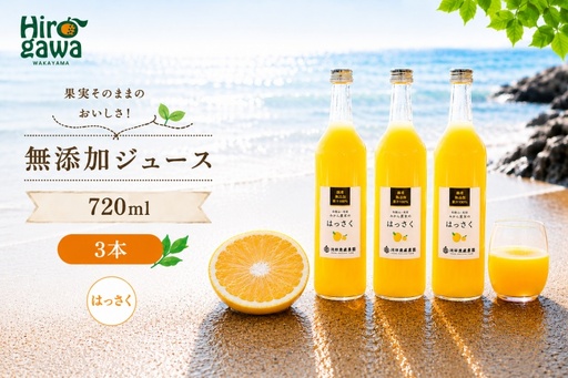 はっさく 100% ジュース / 八朔 ストレート 果汁 無添加 柑橘 和歌山 11000円 720ml ※北海道・沖縄・離島への配送不可 //drink [ikd100-has720-3]