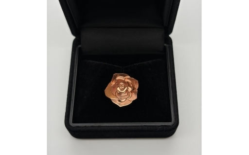 とよかわバラの銅襟バッジ [ Lapel Rose ]