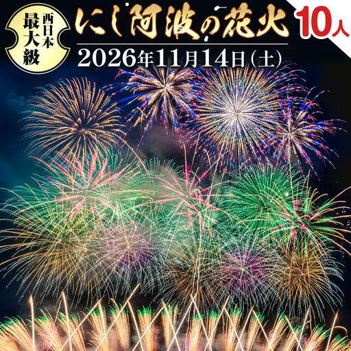 にし阿波の花火 10人マスシート 花火