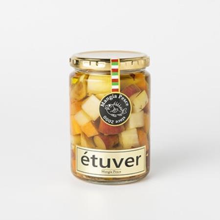 自宅で簡単に本格イタリアン!　まんじゃぺしぇ　野菜のエチュベ(オイル漬け)化学調味料・保存料不使用【1743463】