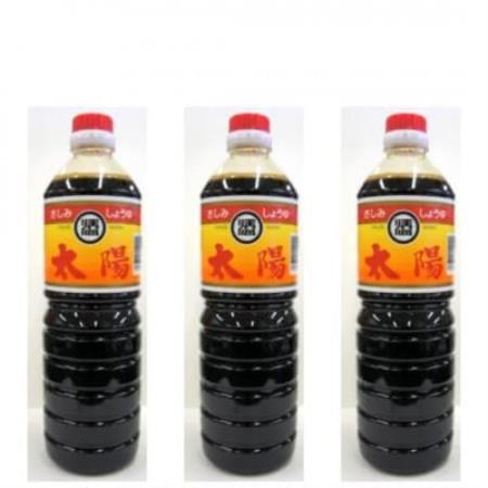 マルソエ　さしみ醤油 太陽1L×3本セット Z0-68【配送不可地域：離島】【1748913】