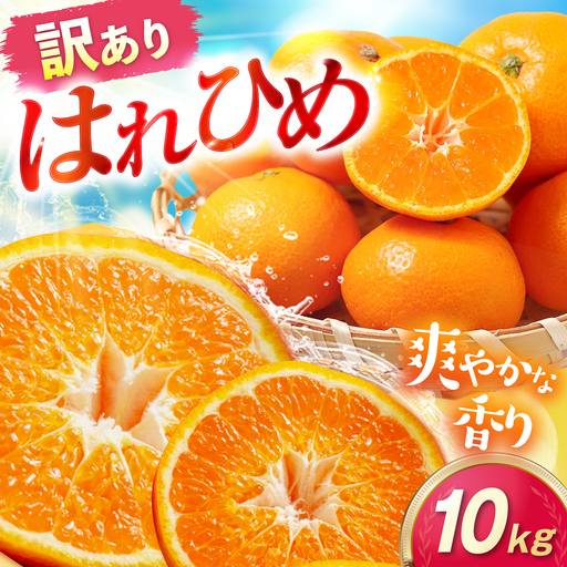 みかん 訳あり はれひめ 約10kg サイズ不揃い みかん BJAZ020 