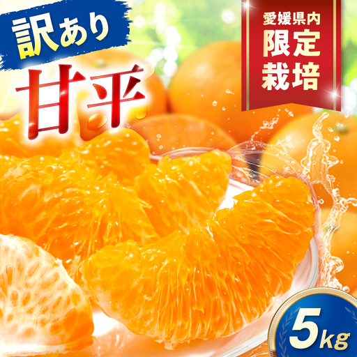 みかん 訳あり 甘平 サイズ不揃い 約5kg【1月上旬から2月下旬まで順次発送】/ フルーツ 果物 蜜柑 ミカン オレンジ 訳あり 訳アリ 小玉 甘い 先行予約 5kg 愛媛 / 愛媛県砥部町/えひめ農園組合[BJAZ025]