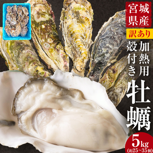 牡蠣 訳あり 宮城県産 無選別 5kg 加熱用 真牡蠣 かき カキ 貝 貝類 海産物 魚介類 海鮮 冷凍 宮城県 宮城 石巻市 石巻
