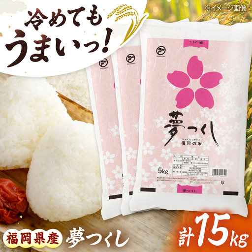 令和7年産 福岡県 夢つくし 15kg(5kg×3袋)[BGBZ003]
