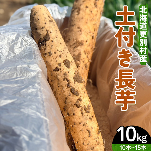 北海道更別村産 土付き長芋 10キロ 長いも ながいも ナガイモ 新鮮野菜 やさい 10kg