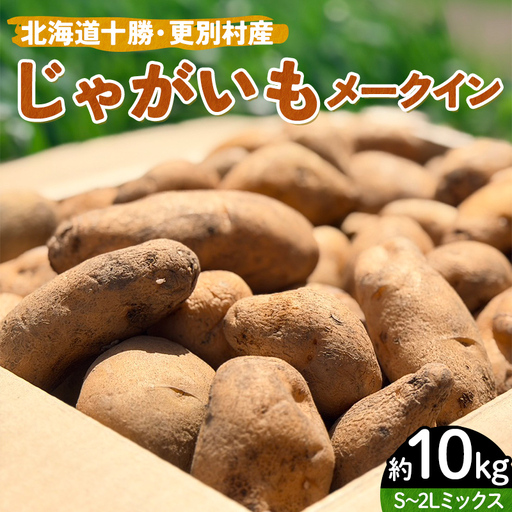 北海道十勝・更別村産 じゃがいも(メークイン)10キロ 芋 ジャガイモ 新鮮野菜 やさい 10kg