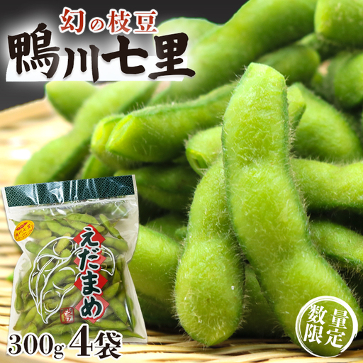 【幻の枝豆】十日限りの収穫！鴨川の伝統品種『鴨川七里』300g ６袋 《数量限定》《期間限定》《10月下旬一斉発送》えだまめ エダマメ 枝豆 在来種 極晩生 在来種 限定生産 農家直送 収穫したて 採れたて [日本ソーラー発電][0010-0370]