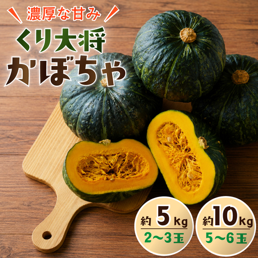 かぼちゃ くり大将 約10kg (5～6玉) カボチャ