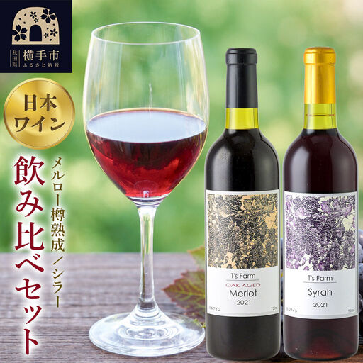 赤ワイン 飲み比べ 2本セット メルロー樽熟成・シラー 720ml×各1本