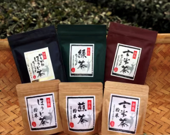 粉末茶・ティーバッグ6品詰め合わせセット