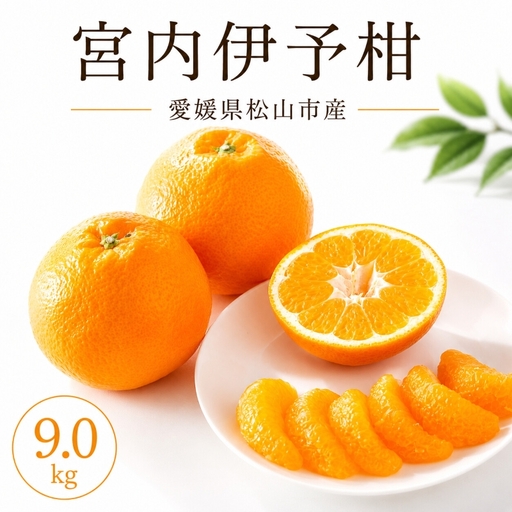 [2027年2月上旬より発送]伊予柑 約9.0kg 家庭用 愛媛県産 みかん | いよかん ミカン フルーツ 果物 くだもの 農家直送 愛媛県 松山市産 