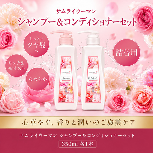 サムライウーマン シャンプー&コンディショナー モイスト 詰替え