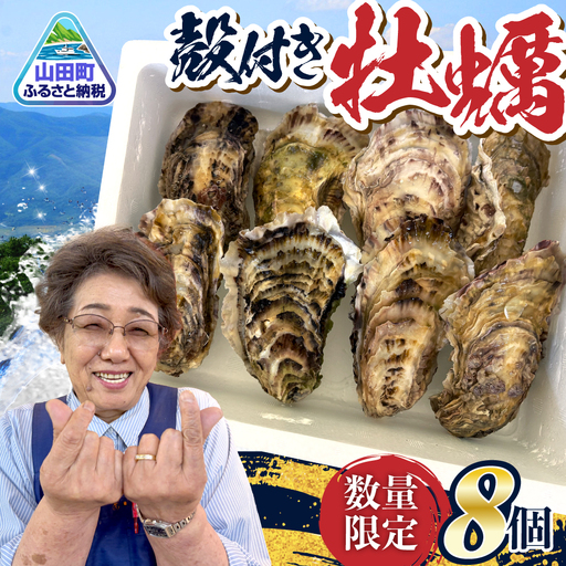 牡蠣 殻付き牡蠣 8個 