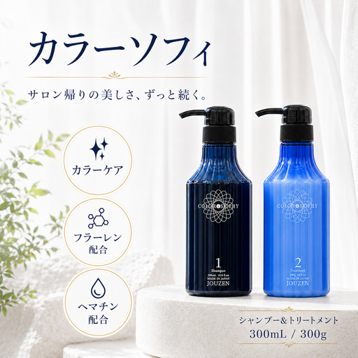 1389 上善　カラーソフィシャンプー 300ml・トリートメント 300g　セット