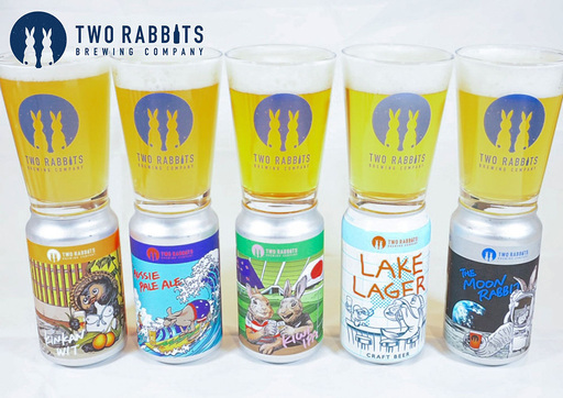 TWO RABBITS BREWING クラフトビール[飲み比べ5種×12本セット][DN19W]