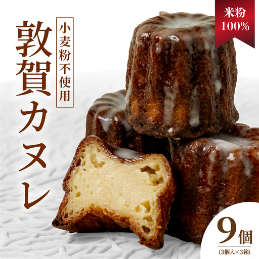 敦賀カヌレ 3個入り×3箱  [009-a315]