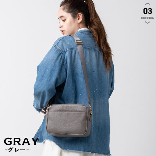 グレー MURA ショルダーバッグ レディース|ショルダー
