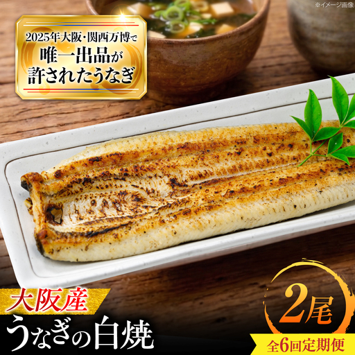 【全6回定期便】 鰻 美陵鰻の白焼 2尾 / 美陵鰻 鰻 うなぎ ウナギ 蒲焼 蒲焼き かば焼き かばやき 白焼き 白焼 肉厚 うな重 うな丼 惣菜 おかず タレ 山椒 国産 スタミナ 土用 丑の日 ギフト / 大阪府藤井寺市/(株)れいわ水産[BLAL028]