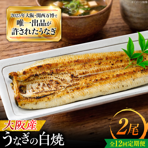 【全12回定期便】 鰻 美陵鰻の白焼 2尾 / 美陵鰻 鰻 うなぎ ウナギ 蒲焼 蒲焼き かば焼き かばやき 白焼き 白焼 肉厚 うな重 うな丼 惣菜 おかず 山椒 国産 スタミナ 土用 丑の日 ギフト / 大阪府藤井寺市/(株)れいわ水産[BLAL029]