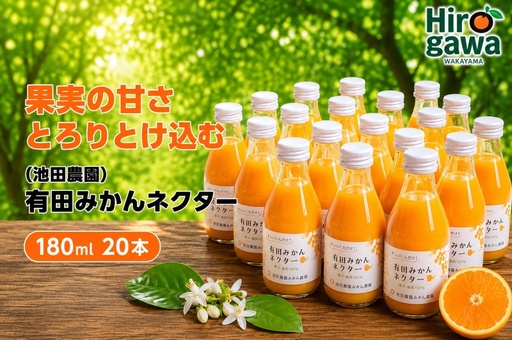 みかん ネクター 100% ジュース / 温州みかん 有田みかん 果汁 無添加 柑橘 和歌山 20000円 180ml ※北海道・沖縄・離島への配送不可 //drink [ikd100-to180-20A]