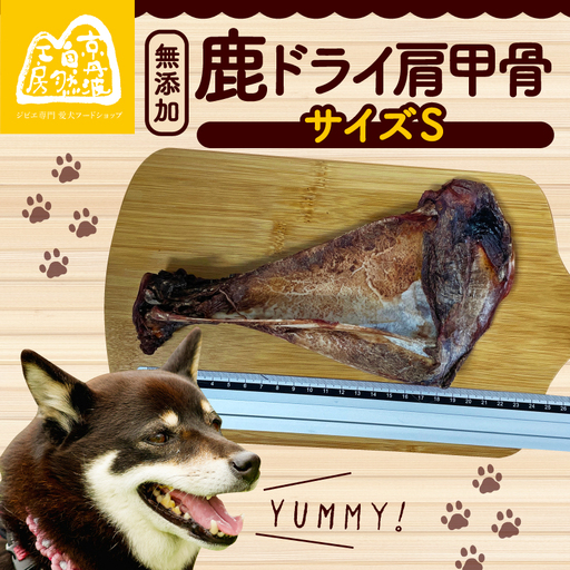 鹿ドライ肩甲骨Sサイズ(17~19㎝)[ペットフード]