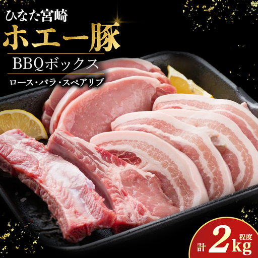 ひなた宮崎ホエー豚BBQボックス 計2kg程度