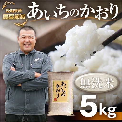 【令和7年産】あいちのかおり 無洗米 5kg お米 白米 おこめ こめ コメ 米 kome 白米 5キロ 精米 令和7年 高評価 高レビュー 産地直送 送料無料 愛知県 豊橋市
