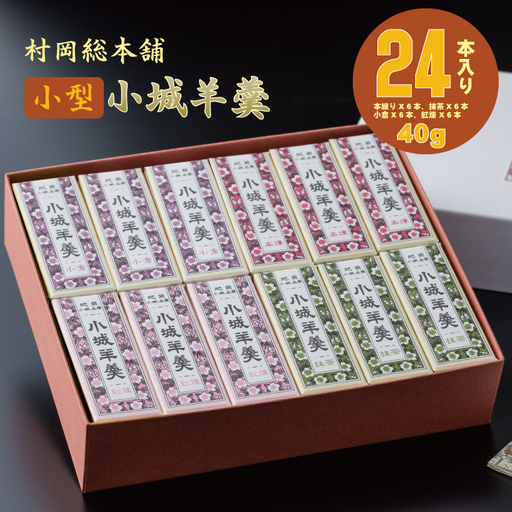 小型小城羊羹 24本詰 羊羹 和菓子 B140-058
