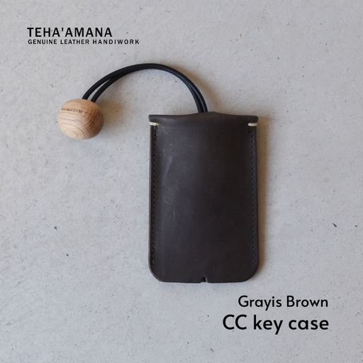 Teha’amana CC Key Case キーケース グレイッシュブラウン