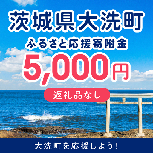【返礼品なしのご寄附】 茨城県大洗町 1口 5,000円_ZZ034