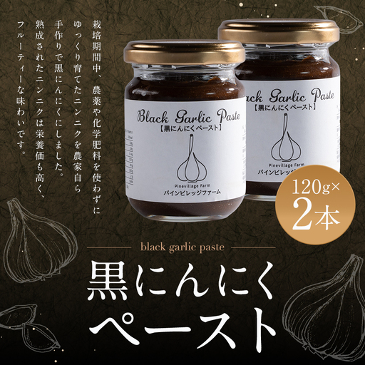 [ふるなび限定品] 福岡県産 黒にんにくペースト 120g×2本 にんにく ニンニク ガーリック 野菜 常温 国産 九州産 福岡県産 [2026年10月上旬より順次発送予定]