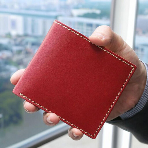 2つ折り財布【福岡市内製造】＜レッド＞