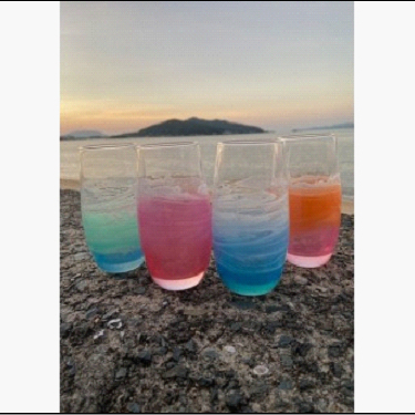 【福岡市】オーシャングラス 1個 420ml【エメラルドグリーン系】