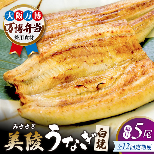 【全12回定期便】鰻 鰻の白焼 5尾 / 美陵鰻 鰻 うなぎ ウナギ 蒲焼 蒲焼き かば焼き かばやき 白焼き 白焼 しろやき しらやき 特大 肉厚 うな重 うな丼 ひつまぶし 惣菜 おかず タレ 山椒 国産 スタミナ 土用 丑の日 ギフト / 大阪府藤井寺市/Giverichホールディングス株式会社[BLAM028]