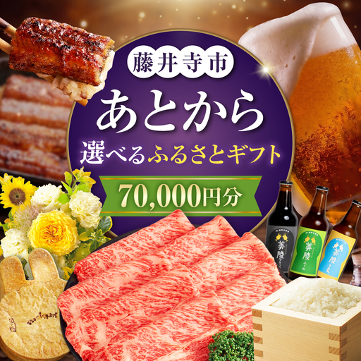 [あとから選べる]藤井寺市ふるさとギフト 7万円分 肉 牛肉 うなぎ 鰻 米 お米 お菓子 調理器具 フライパン グルメ 食品 お取り寄せ 詰め合わせ[BLZZ003]