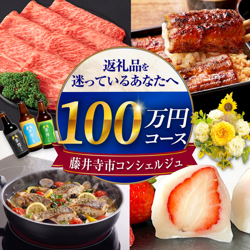 [藤井寺市コンシェルジュ]返礼品おまかせ!寄附額100万円コース 1000000円 肉 牛肉 うなぎ 鰻 米 お米 お菓子 調理器具 フライパン グルメ 食品 お取り寄せ 詰め合わせ プレゼント 内祝い お返し ギフト グルメ 食品 お取り寄せ 高級[BLZZ015]