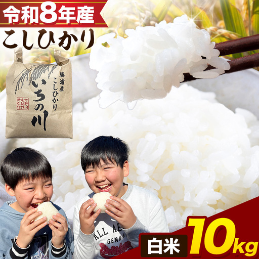 令和8年産 いちの川 コシヒカリ 白米 10kg 市野川米製作所