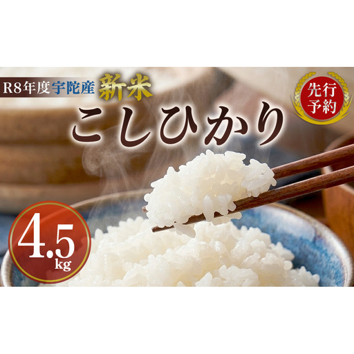 [先行予約]R8年度産 新米こしひかり白米4.5kg
