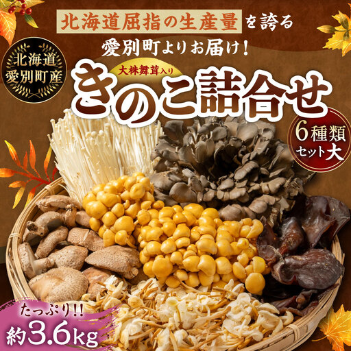 【大株まいたけ入り】きのこ詰合せ 6種類 大2セット(約3.6kg) | 野菜 きのこ