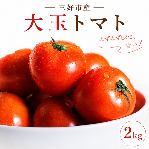 [ トマト ] 2kg 高糖度 大玉トマト 桃太郎 徳島県 三好市