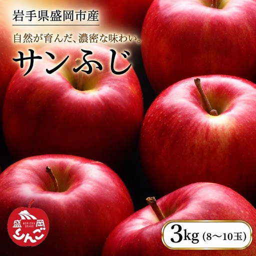 [先行予約]サンふじ 完熟 りんご 3kg 12月発送 朝島観光りんご園 asashima006