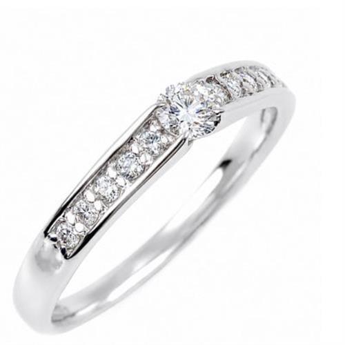 プラチナ ダイヤモンドリング 0.26CT  R3799DI-P2 #10【配送不可地域：離島・沖縄県】【1754231】