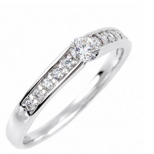 プラチナ ダイヤモンドリング 0.26CT  R3799DI-P2 #11【配送不可地域：離島・沖縄県】【1754233】